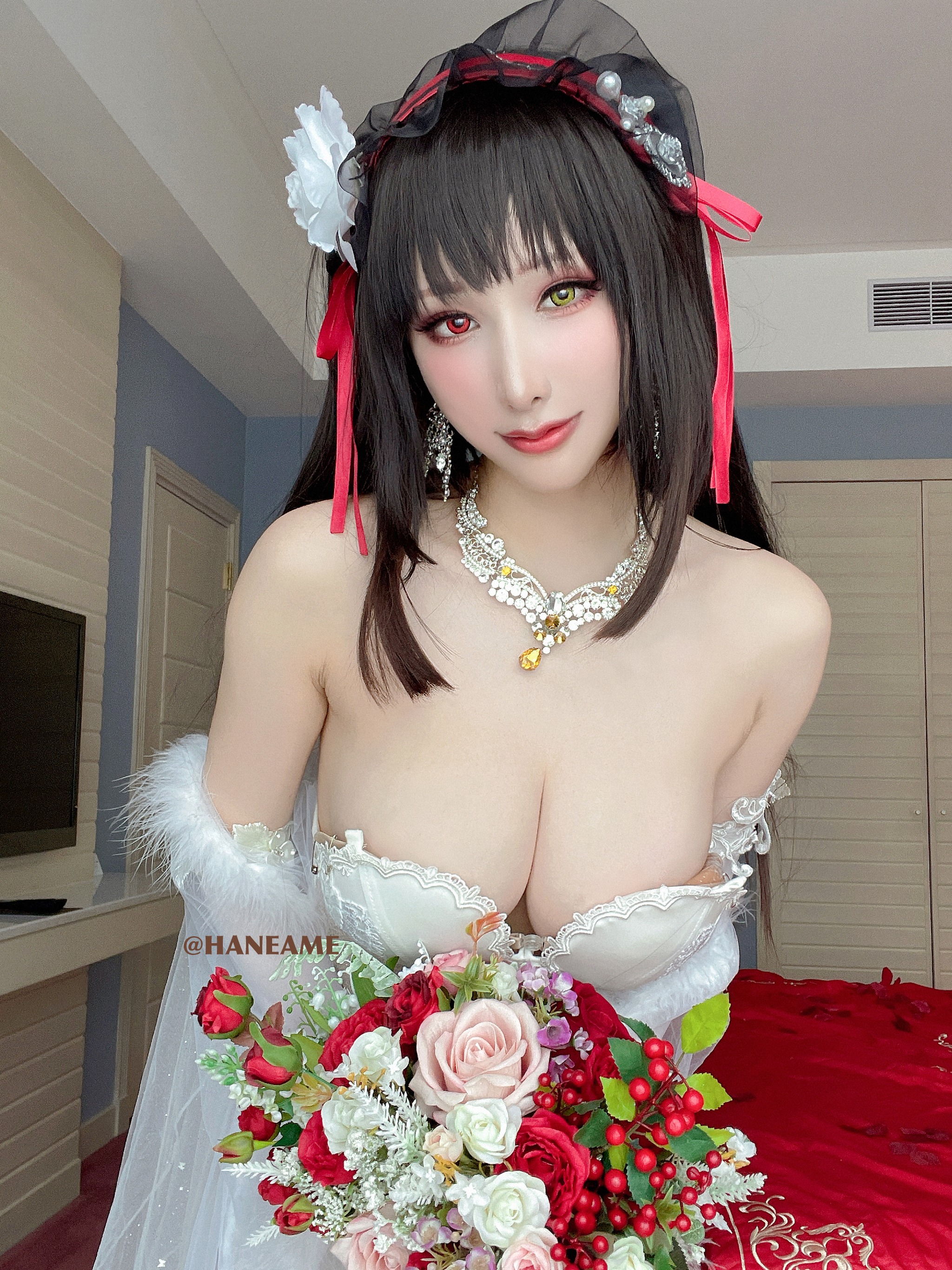 雨波_HaneAme – NO.204 時崎狂三婚纱[31P]-XikXak